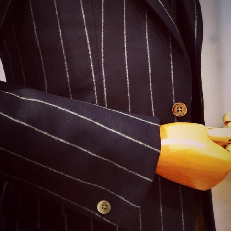 A working cuff, buttoned and left open
